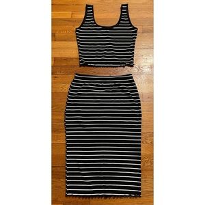 2 piece stripe set